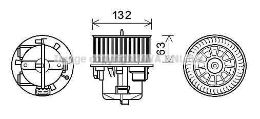 AVA QUALITY COOLING Sisätilapuhallin VO8179